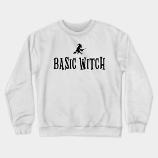 Basic Witch Halloween Design Crewneck Sweatshirt